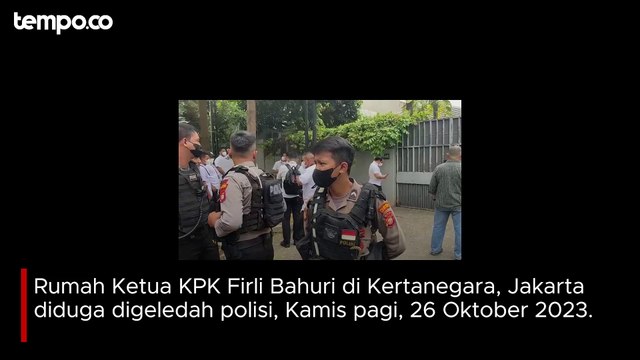 Rumah Ketua KPK Firli Bahuri di Kertanegara Digeledah, Banyak Polisi yang Datang