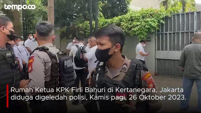 Rumah Ketua KPK Firli Bahuri di Kertanegara Digeledah, Banyak Polisi yang Datang