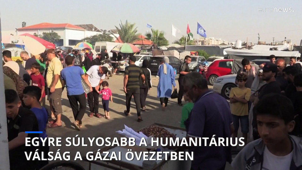 Bezárt kórházak, túlzsúfolt menekülttáborok: egyre súlyosabb a humanitárius válság a Gázai övezetben