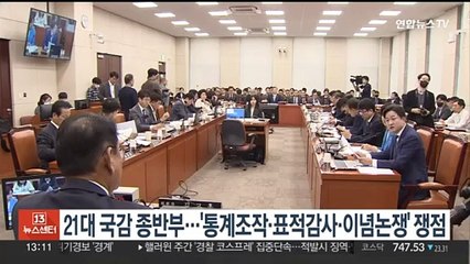 21대 국정감사 종반부…'통계조작·표적감사·이념논쟁' 쟁점