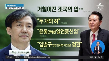 계속 거칠어지는 조국의 입…“尹 원래부터 ‘두 개의 혀’”