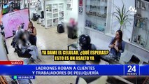 Surco: delincuentes asaltan peluquería en presencia de un niño