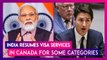 India Resumes Visa Services In Canada For Four Categories, One After Suspension After PM Justin Trudeau Alleged Indian Links In Killing Of Hardeep Singh Nijjar