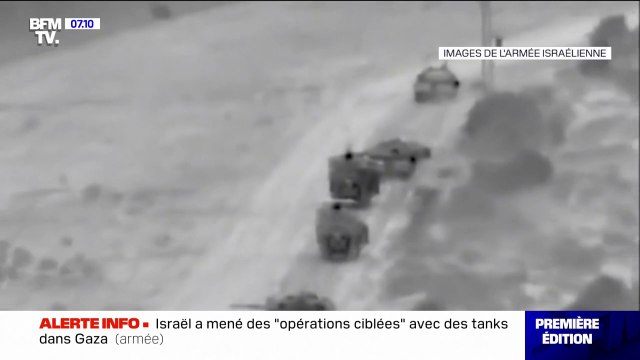 L'armée israélienne annonce avoir mené des opérations ciblées avec des tanks dans Gaza