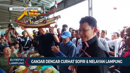 Bacapres Ganjar Pranowo Dengar Curhat Sopir & Nelayan Lampung