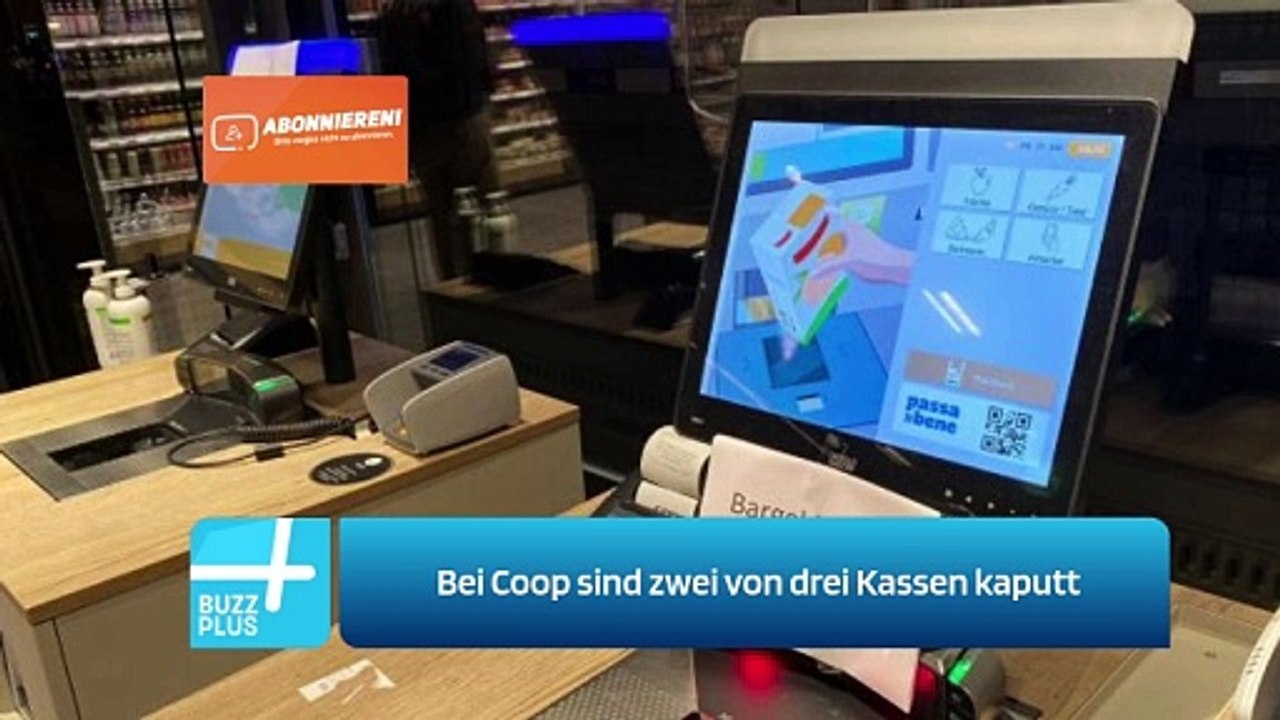 Bei Coop sind zwei von drei Kassen kaputt