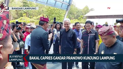 Download Video: Bakal Capres Ganjar Pranowo Kunjungi Lampung