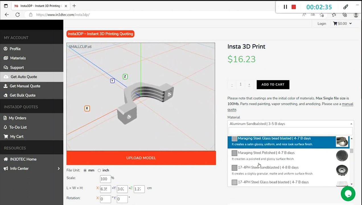 What is the Process of Online 3D Printing Quotation?
