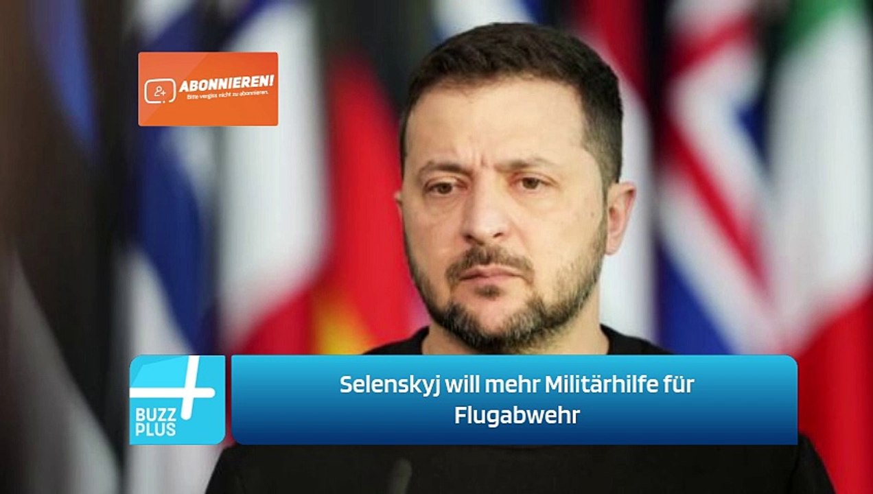 Selenskyj will mehr Militärhilfe für Flugabwehr