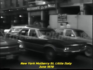 New York City. Little Italy.  Mulberry St. 1978, June - Casa Bella restaurant - Caffè Napoli