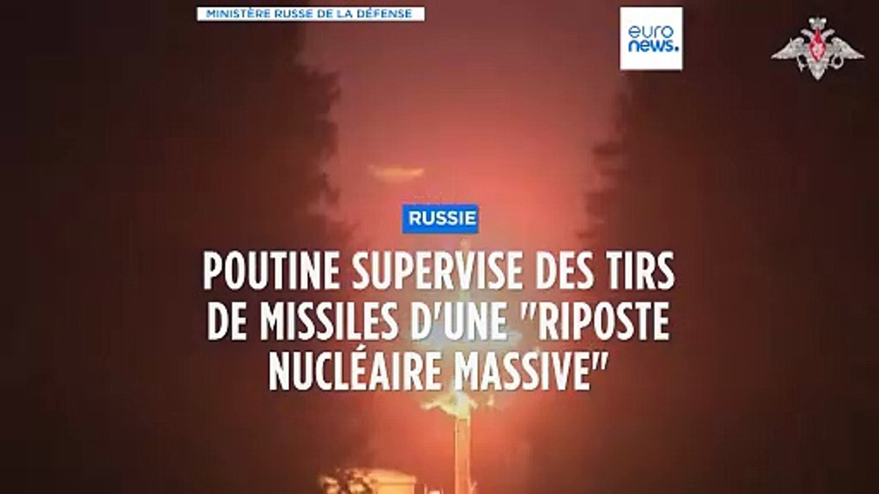 Poutine supervise des tirs d'essai de missiles visant à simuler une frappe nucléaire