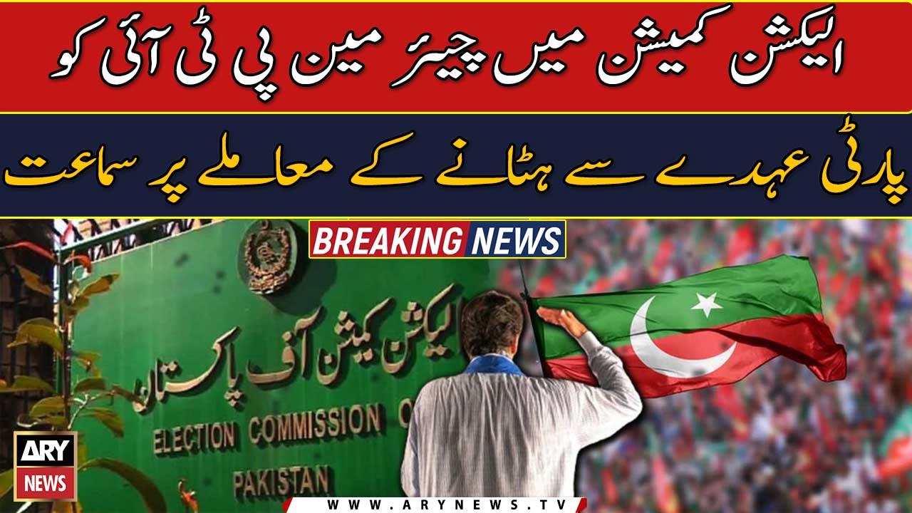 ECP hears plea seeking to remove PTI chairman from party post
