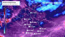 Regen und kein Ende! Der Jestream leitet immer wieder Tiefs über Deutschland hin! Die Flusspegel steigen an!