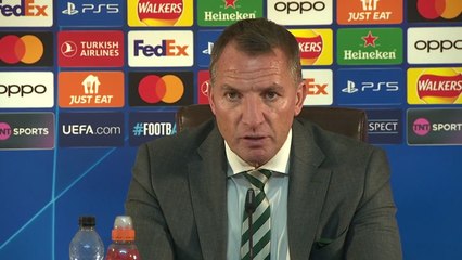 Brendan Rodgers on Celtic first points after draw with ten man Atletico