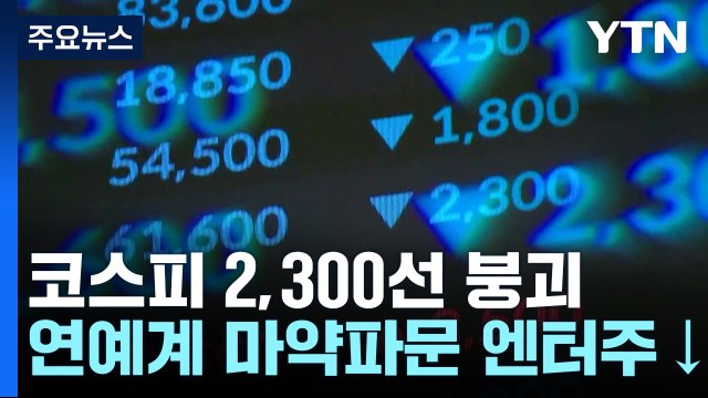 코스피 2,300선 밑돌며 마감...환율은 10원 이상 상승 / YTN