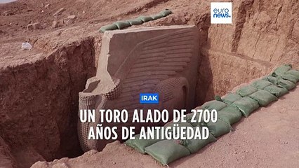 Irak | Hallada cerca de Mosul una escultura alada asiria de 2700 años de antigüedad