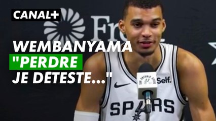 Wembanyama : "Perdre je déteste, mais ça fait partie du jeu"