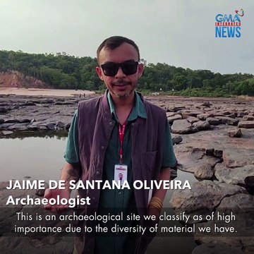 Mga batong daan-daang taon nang nakalubog sa ilog, may mga mukha ng tao! | GMA Integrated Newsfeed