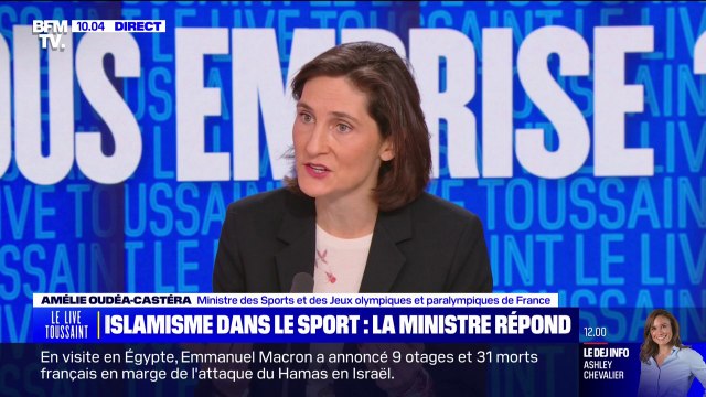 Islamisme dans le sport: Il y a un besoin de vigilance absolue face aux dérives et à la radicalisation , réagit la ministre des Sports