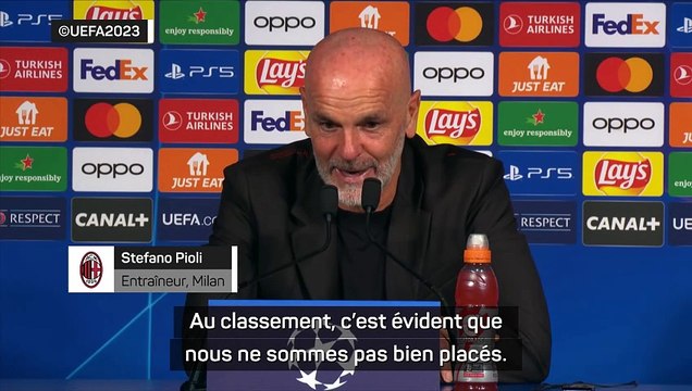 Pioli : “Nous devons être plus précis, plus efficaces”