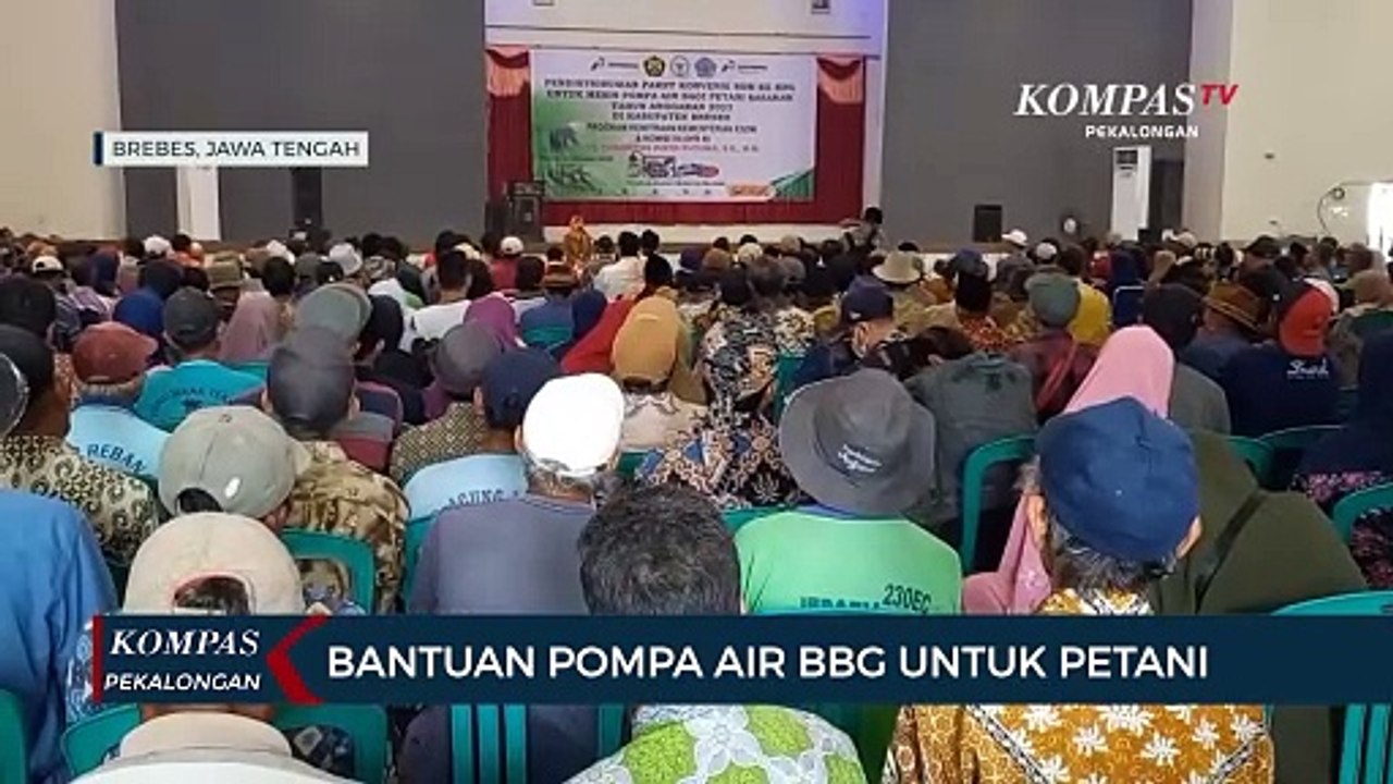 Petani Brebes Dapat Bantuan Pompa Air BBG, Hemat Biaya 65%