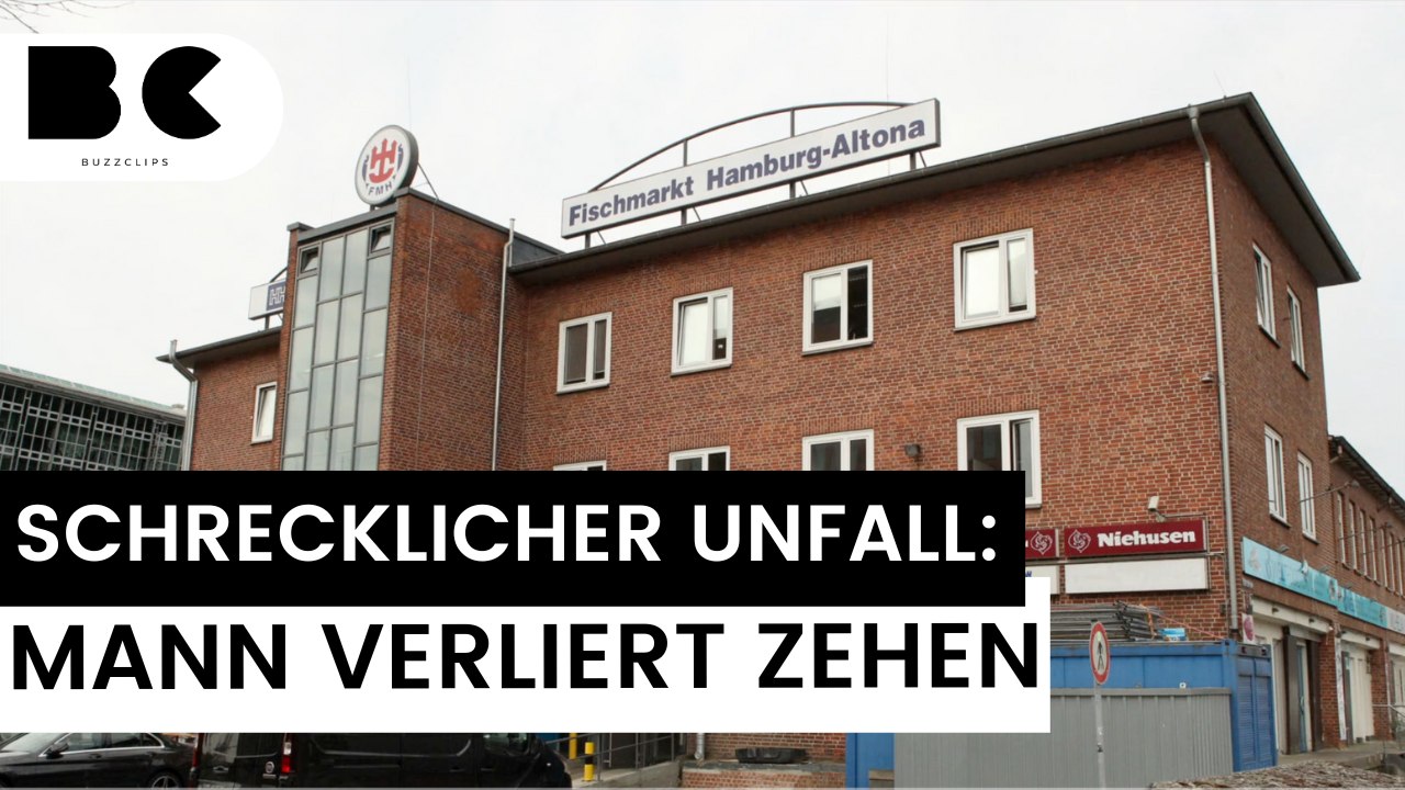 Schrecklicher Unfall: Mann verliert Zehen auf Hamburger Fischmarkt