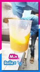 Miniature Rolled Ice Cream Making