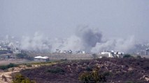 سحب الدخان ترتفع فوق غزة في العشرين عشر للحرب