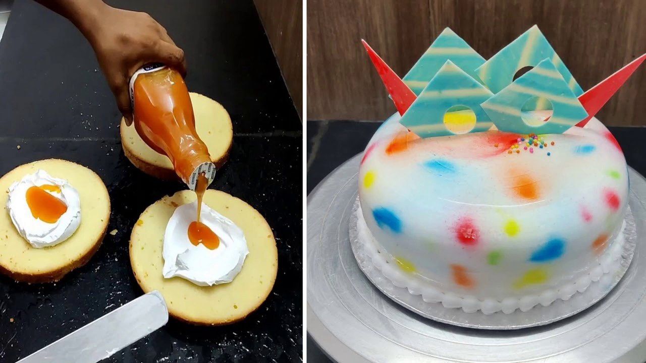 Butter Scotch Cake | Counter Model Cake | Two Best Design Cake | SO TASTY