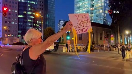 İsrail’de Netanyahu karşıtlarından “yakınlarımızı geri getirin” protestosu