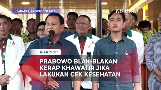 Usia Diperiksa, Prabowo Blak-blakan Kerap Khawatir saat Lakukan Tes Kesehatan