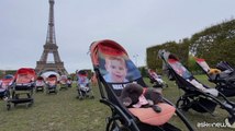 A Parigi 30 passeggini vuoti per chiedere rilascio ostaggi di Hamas
