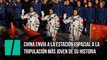 China envía a la estación espacial a la tripulación más joven de su historia