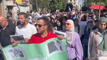 Manifestación en Ramala