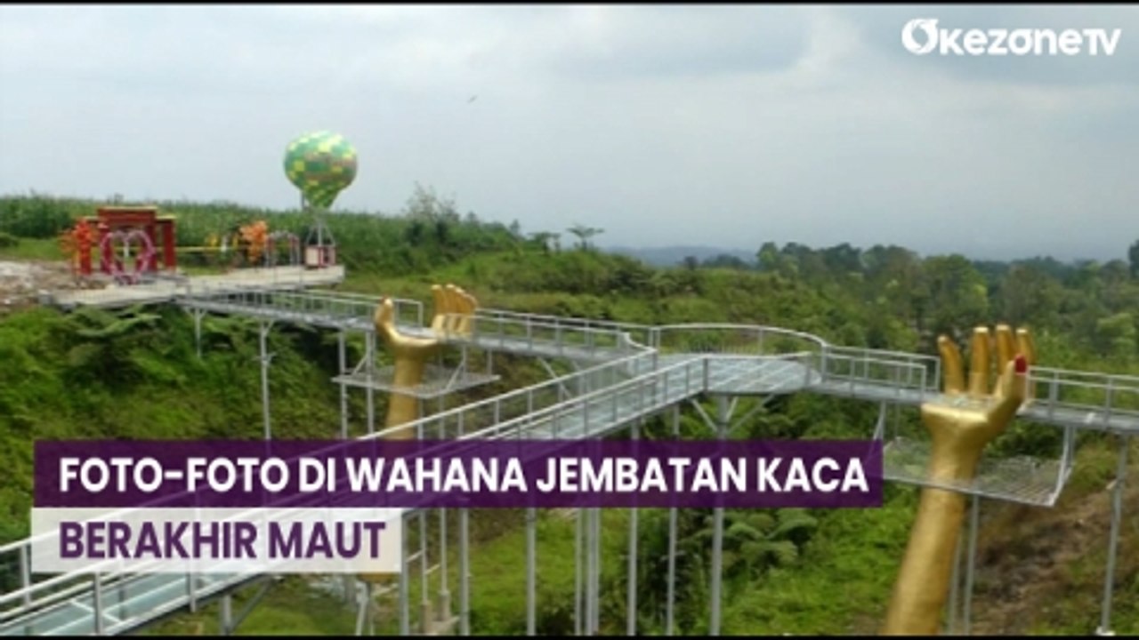 Wahana Wisata Jembatan Kaca di  Banyumas Tiba-Tiba Pecah, 1 Wisatawan Tewas