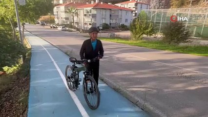Emekli vatandaşın bisiklet tutkusu
