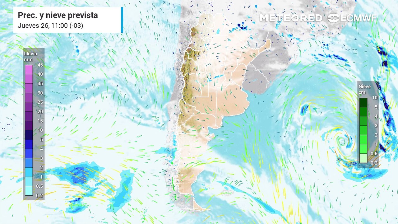 Evolución de las lluvias