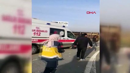 Diyarbakır'da TIR ile traktör çarpıştı: Sürücü yaralandı