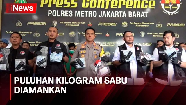 Puluhan Kilogram Sabu Milik Tersangka Narkoba Jaringan Internasional Diamankan