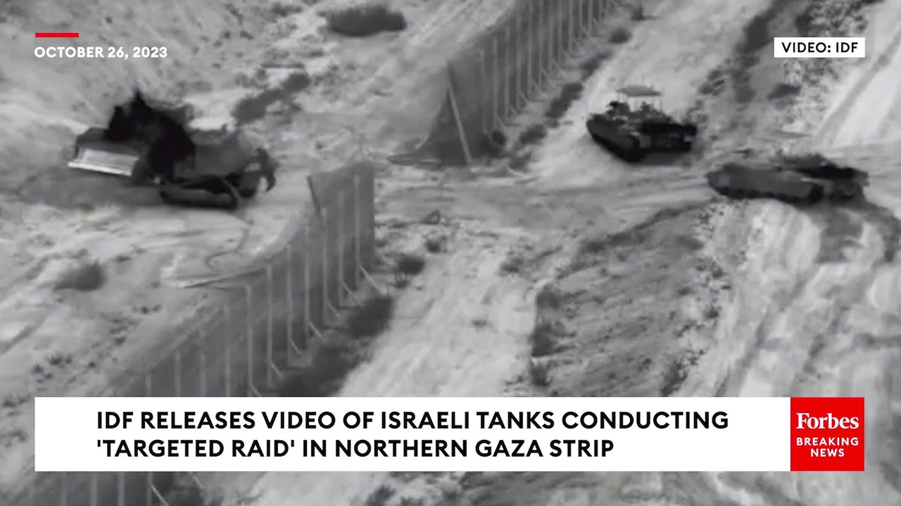 NEW VIDEO: IDF Conducts 'Targeted Raid' With Tanks In Northern Gaza