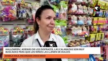 Halloween  Además de los disfraces, las calabazas son muy buscadas para que los niños las llenen de dulces