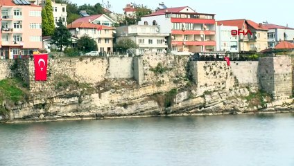 Amasra Kalesi'nin surlarında temizlik tamamlandı