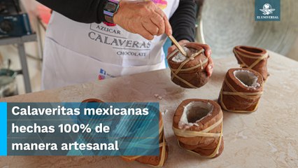 Así se preparan las calaveritas de azúcar, chocolate y amaranto