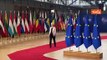 Consiglio Ue, la Presidente della Commissione von der Leyen arriva al vertice