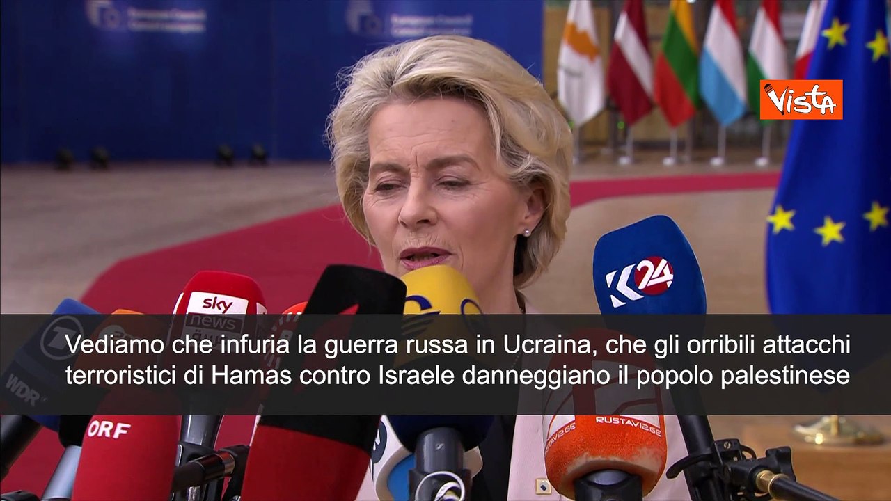 Von der Leyen: "Con guerre flussi verso Ue possono crescere, serve risolutezza"
