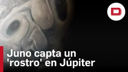 Una nave de la NASA capta un 'rostro' en Júpiter