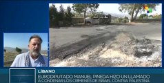 Eurodiputado Manuel Pineda condena genocidio israelí contra Palestina
