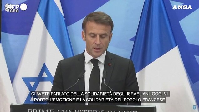 Israele, Macron: La coalizione anti-Isis combatta anche Hamas