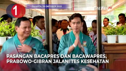 Prabowo-Gibran Tes Kesehatan, MKMK gelar Rapat Perdana, Rumah Firli Bahuri Digeledah [TOP 3 NEWS]
