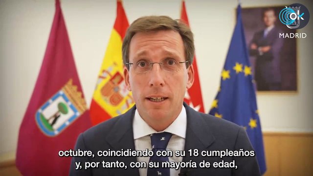 Almeida anima a los madrileños a poner la bandera en ventanas y balcones por la jura de Leonor